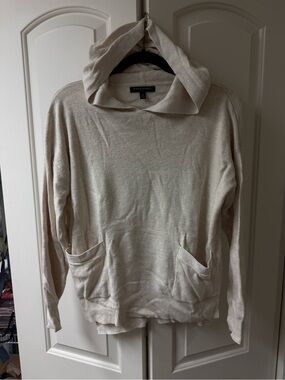 BR Cozy Hooded Pullover in Cream